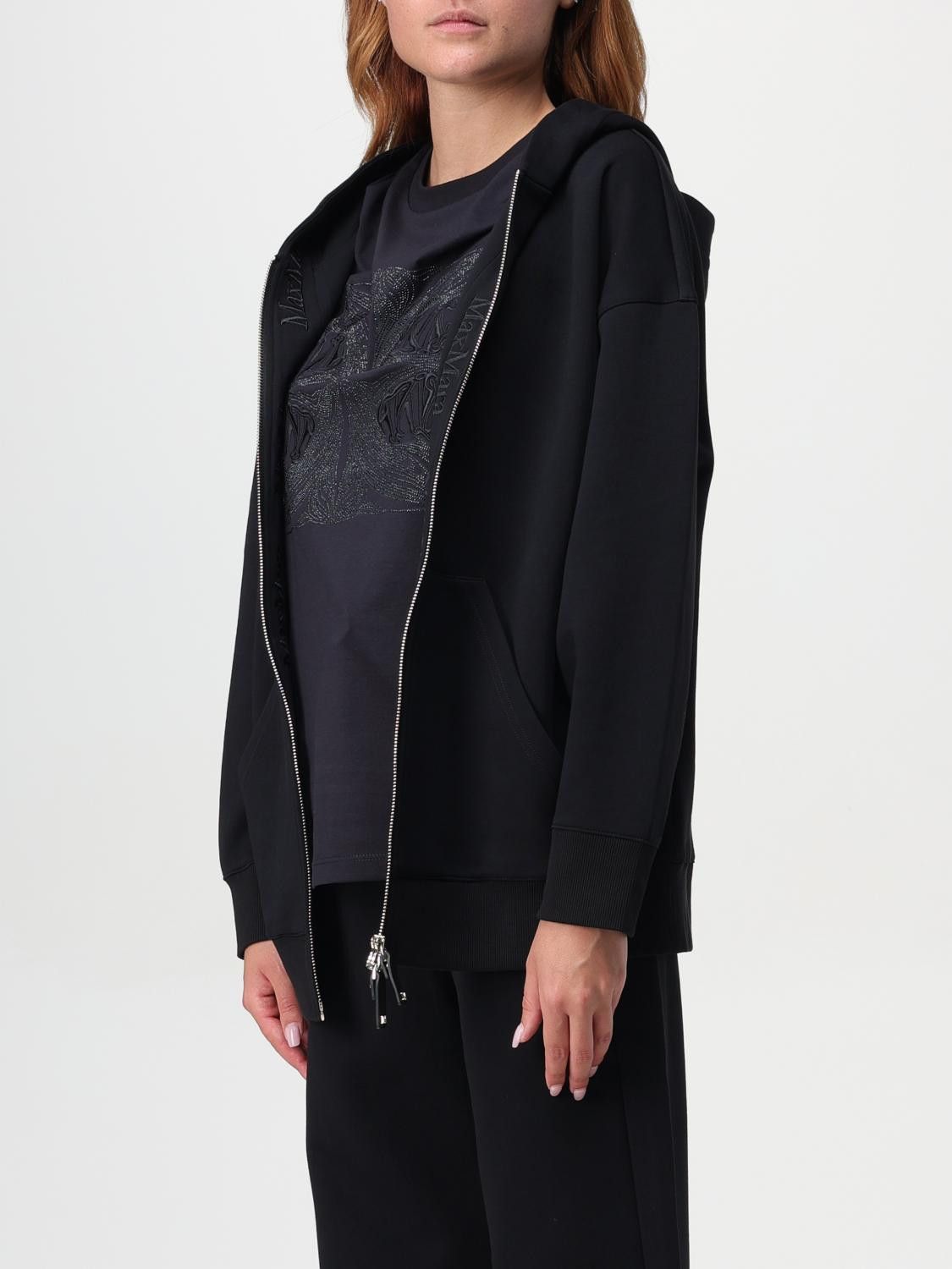 Max Mara Max Mara Sweatshirt Woman Black Size S / US 4 / IT 40 - 4 Thumbnail