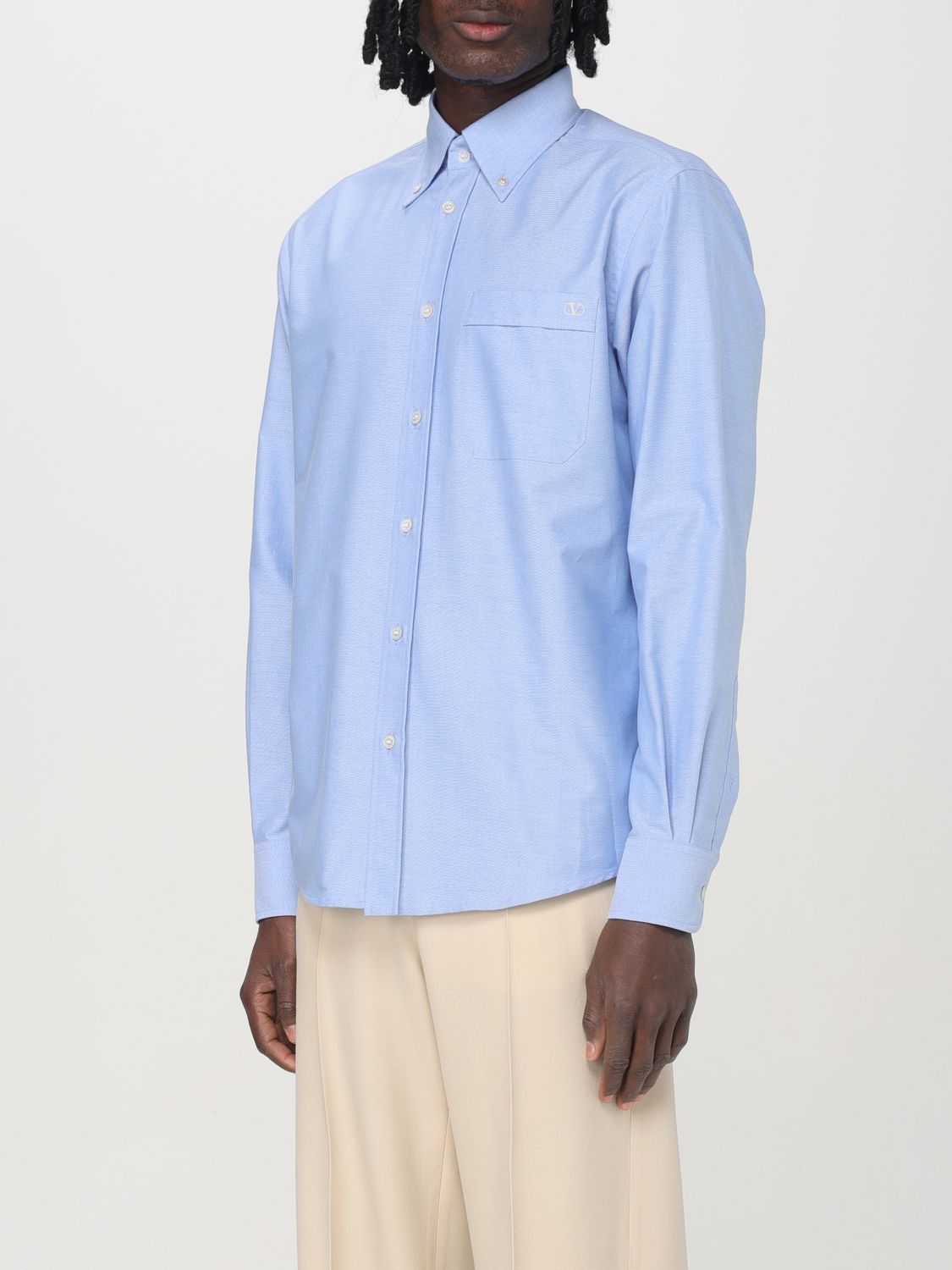 Valentino Valentino Shirt Men Blue Size US L / EU 52-54 / 3 - 4 Thumbnail
