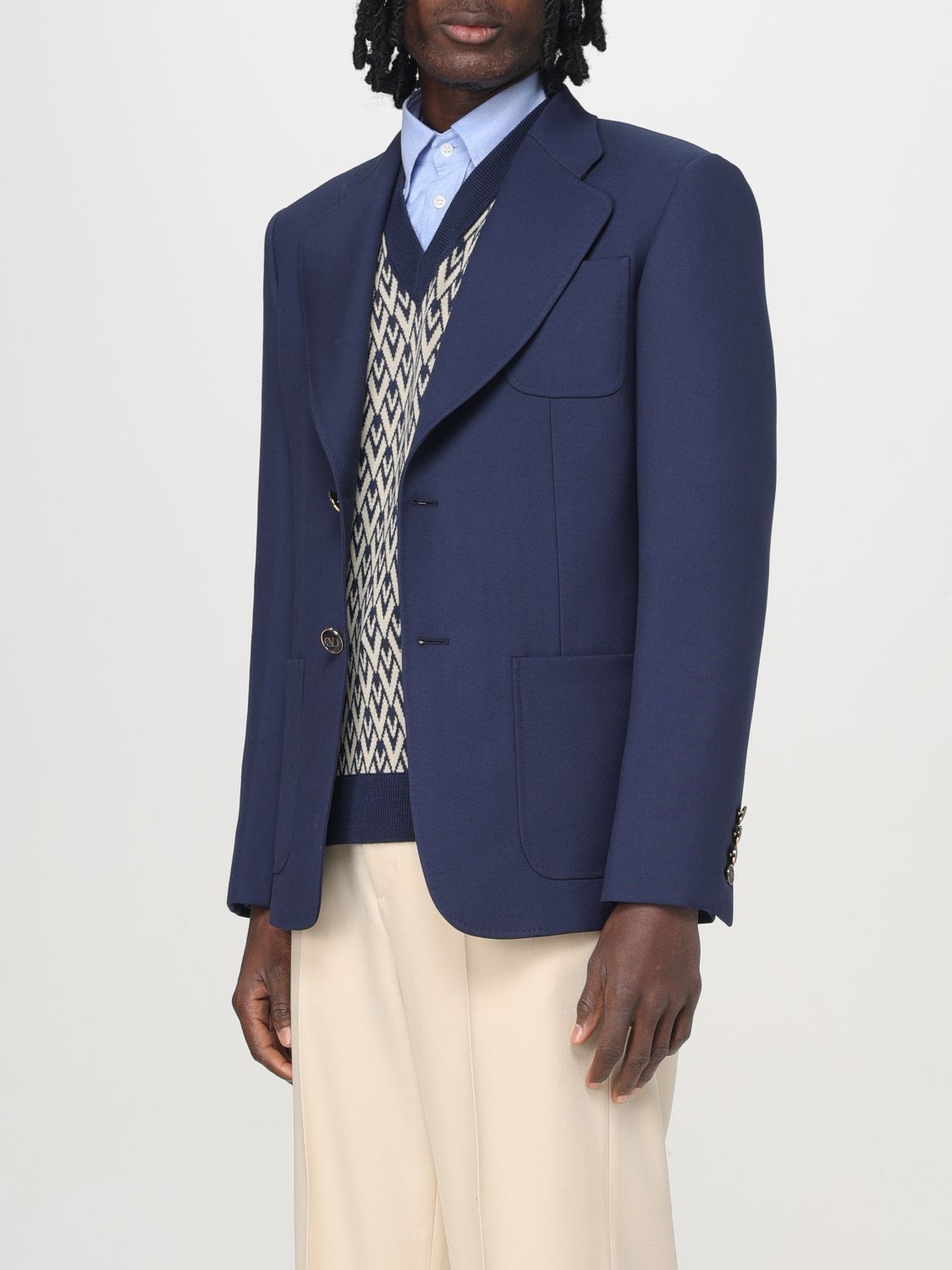 Valentino Valentino Jacket Men Blue Size US L / EU 52-54 / 3 - 4 Thumbnail