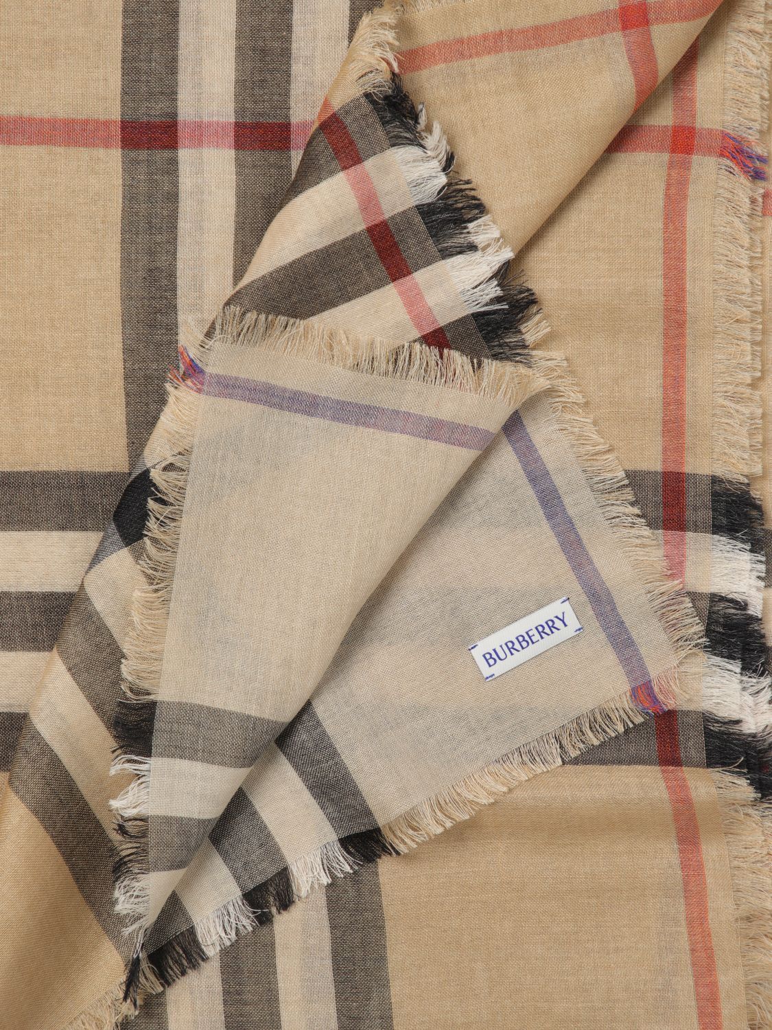 Burberry Burberry Scarf Woman Sand Size ONE SIZE - 3 Thumbnail