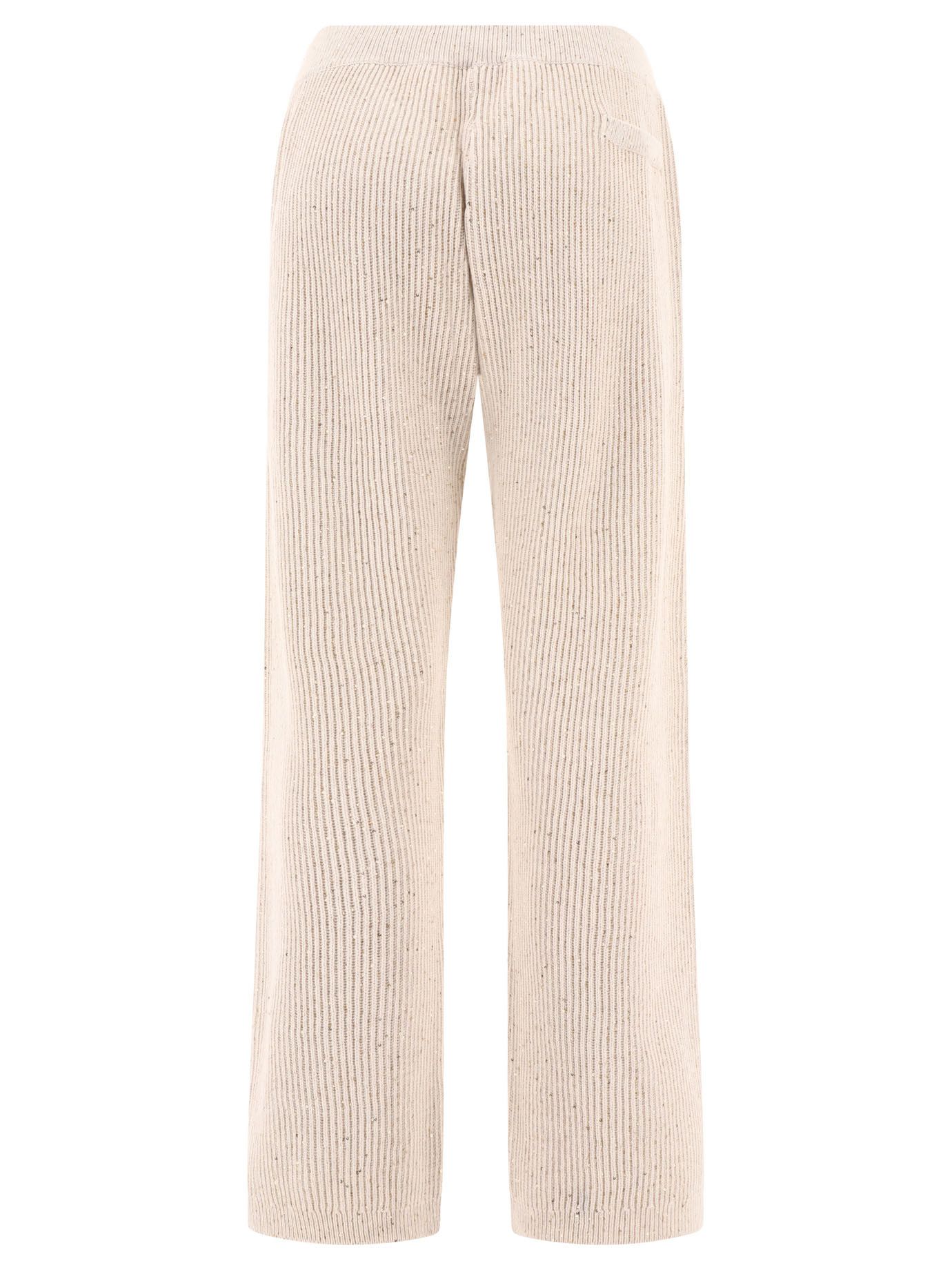 Brunello Cucinelli Pantaloni A Coste Impreziositi Da Paillettes Size 34" / US 12 / IT 48 - 2 Thumbnail