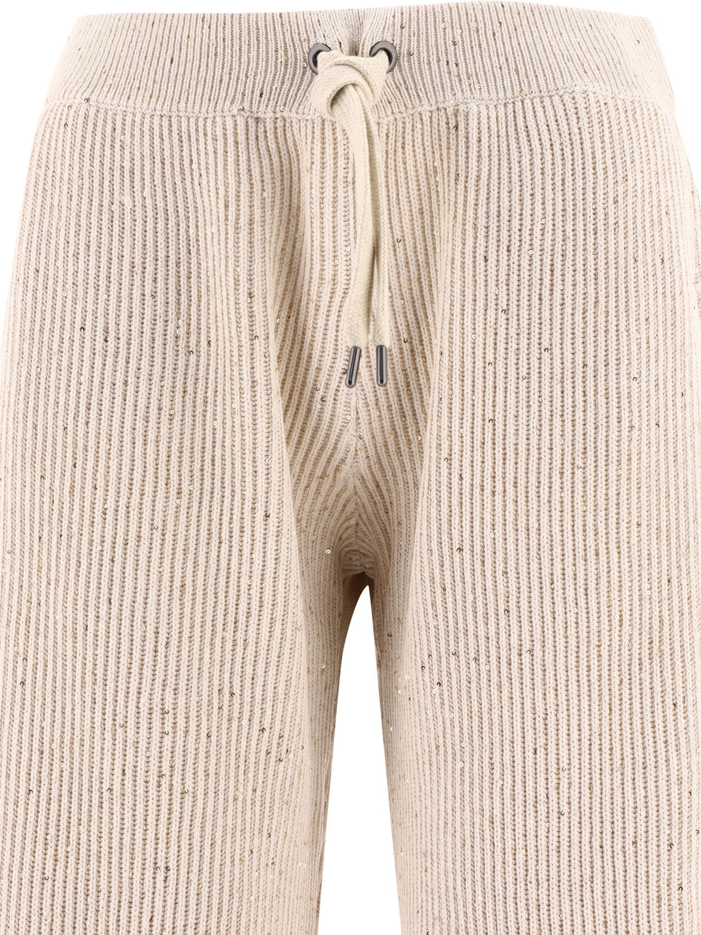 Brunello Cucinelli Pantaloni A Coste Impreziositi Da Paillettes Size 34" / US 12 / IT 48 - 3 Thumbnail