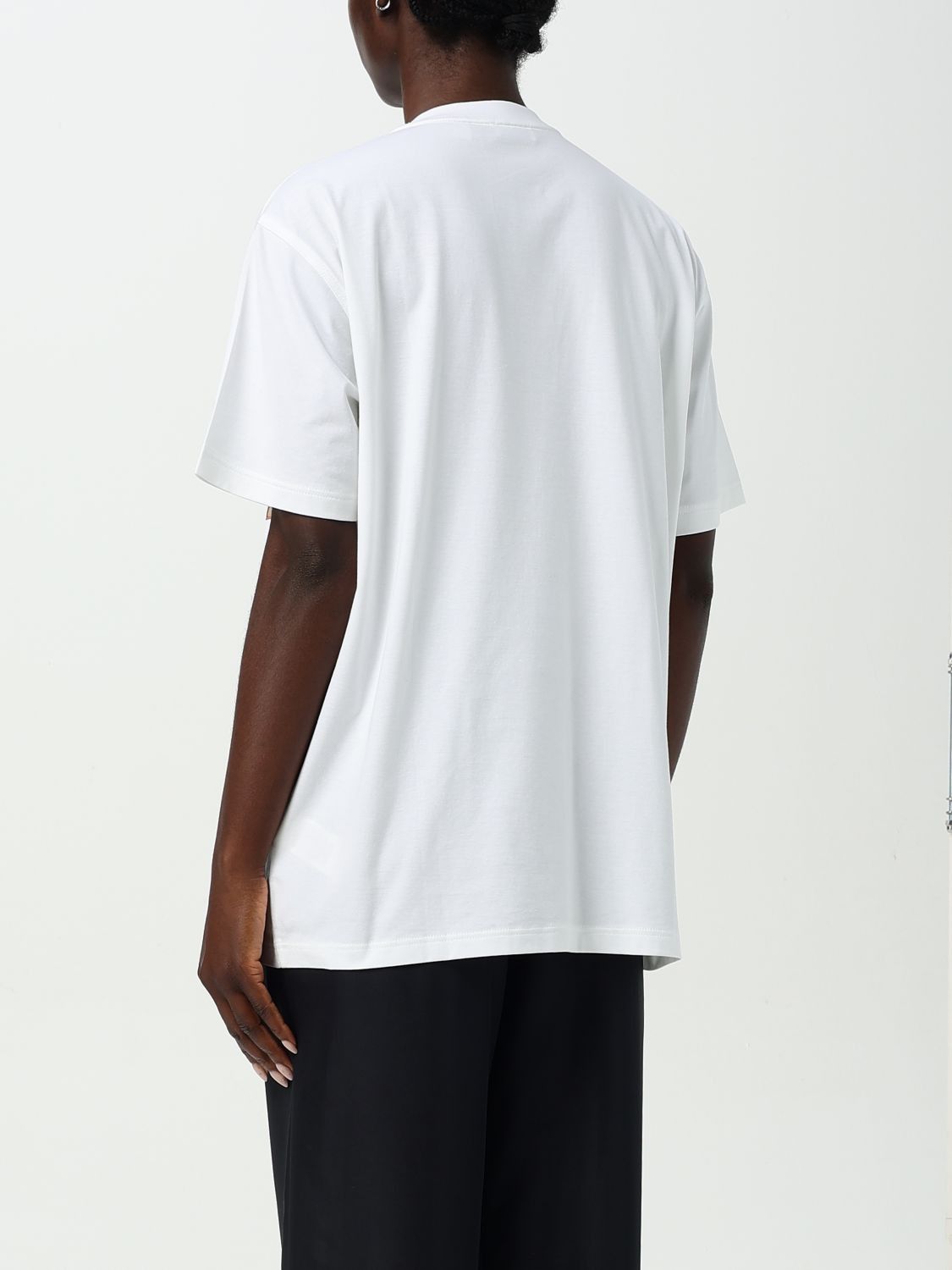 Burberry Burberry T-Shirt Woman White Size L / US 10 / IT 46 - 3 Thumbnail