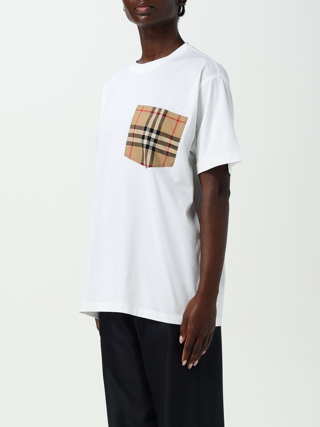 Burberry Burberry T-Shirt Woman White Size M / US 6-8 / IT 42-44 - 4 Thumbnail