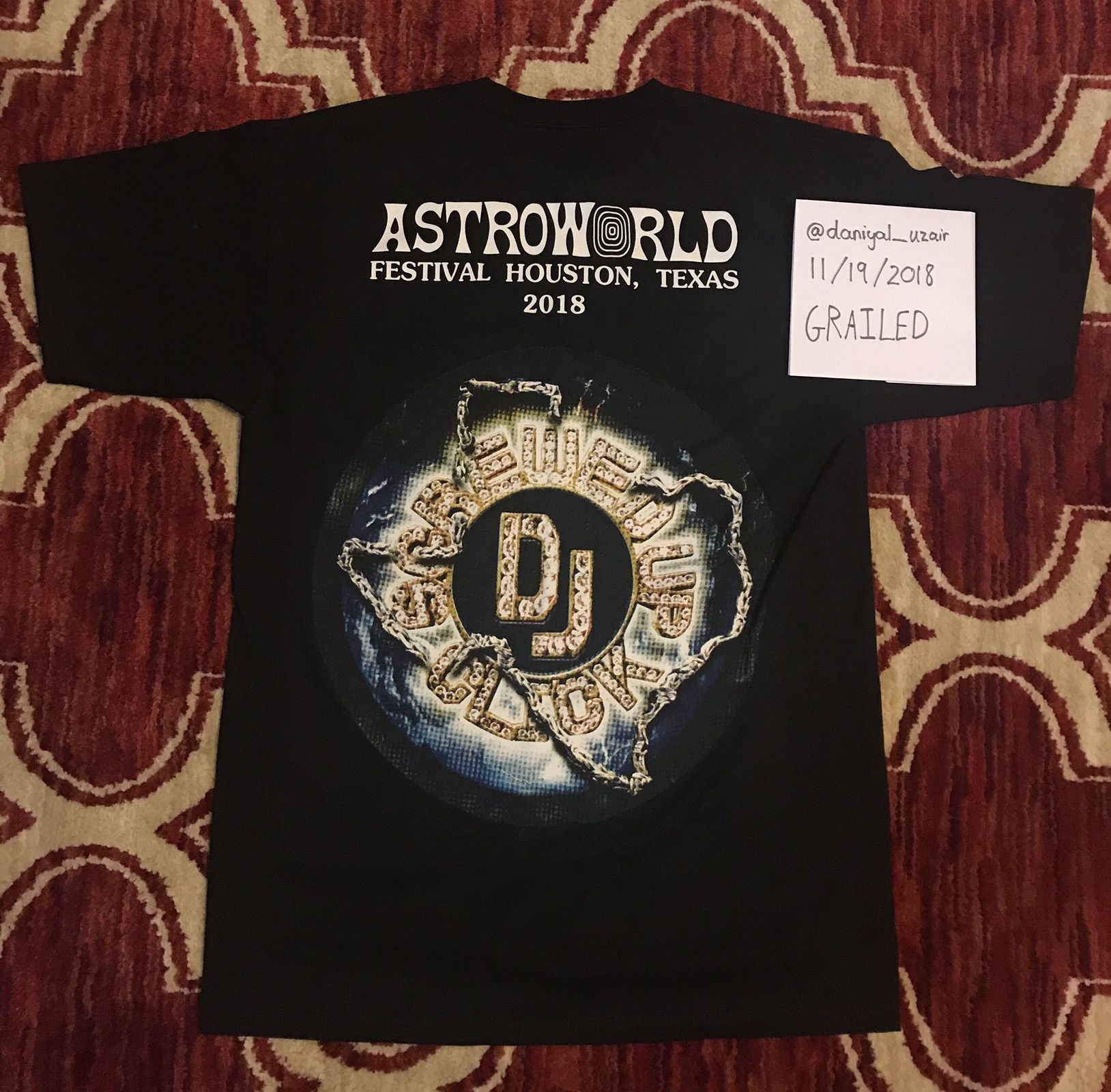 Travis Scott ASTROWORLD FESTIVAL CACTUS JACK T-SHIRT Size US M / EU 48-50 / 2 - 2 Thumbnail