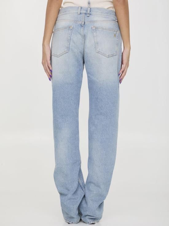 The Attico THE ATTICO Women Denim Pants WCP171 LIGHT BLUE Size 30" / US 8 / IT 44 - 4 Thumbnail