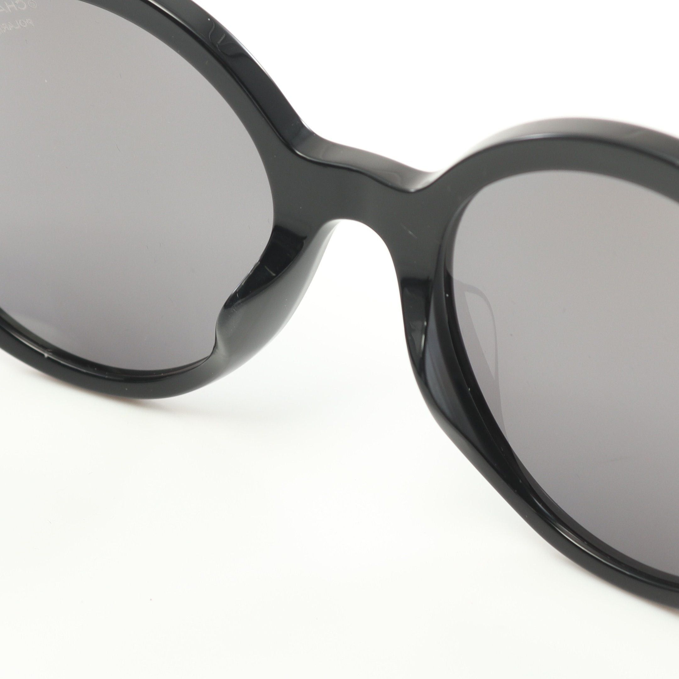 Chanel Chanel Logo Round Sunglasses Black Size ONE SIZE - 5 Thumbnail