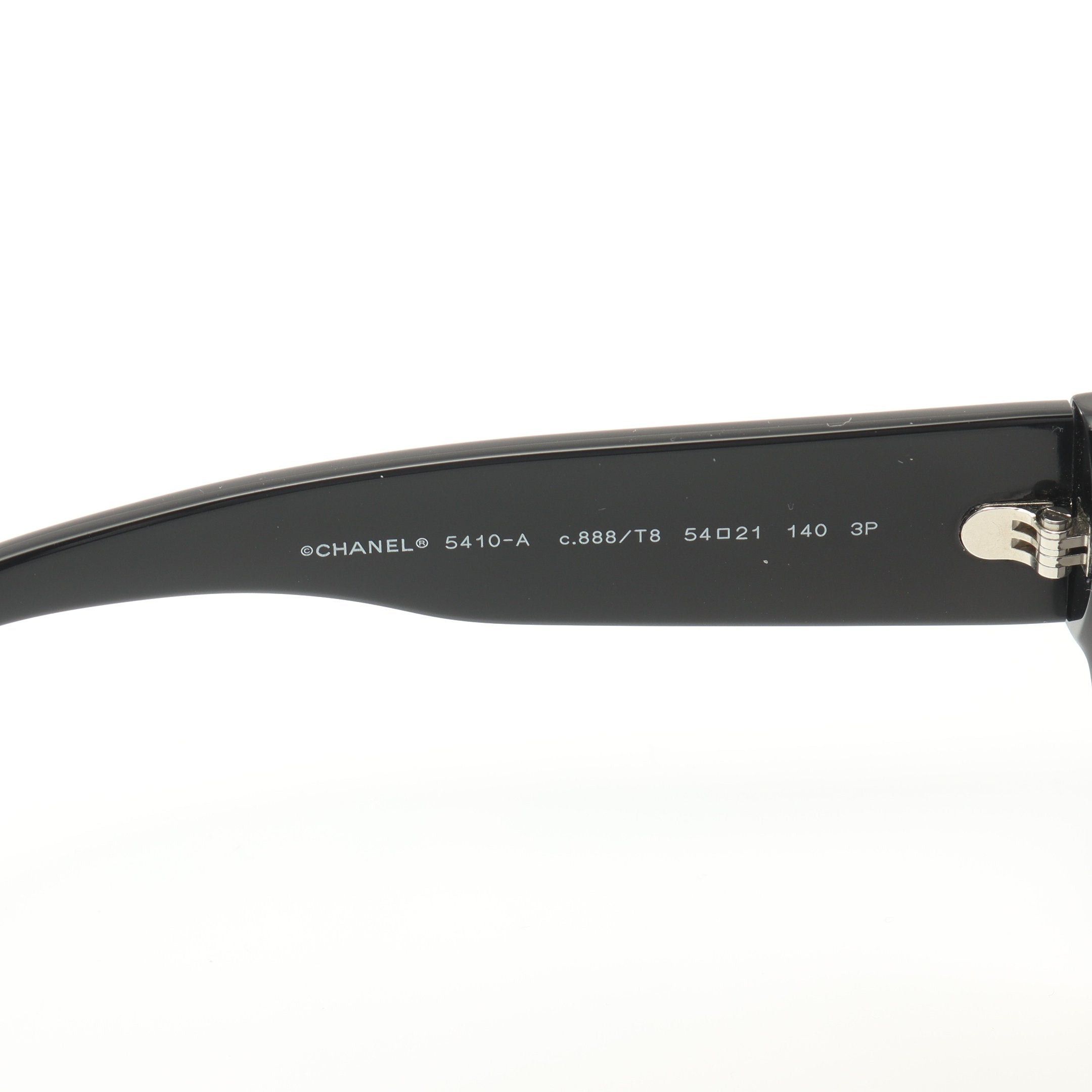Chanel Chanel Logo Round Sunglasses Black Size ONE SIZE - 4 Thumbnail