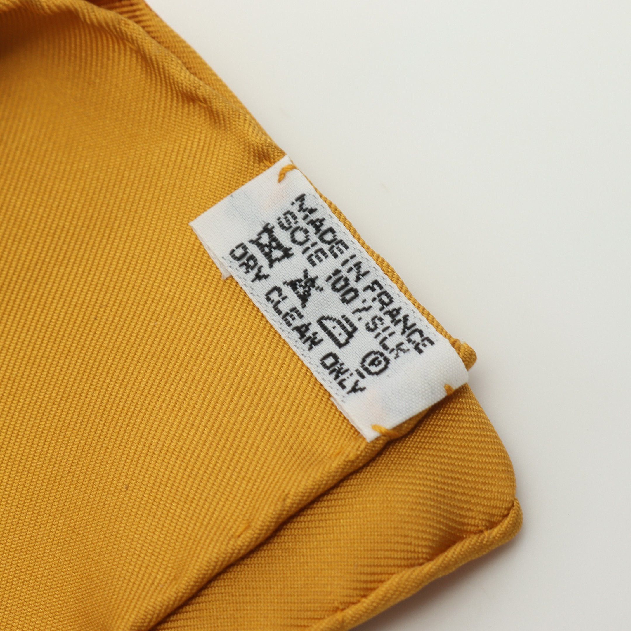 Hermes Hermes Carres 90 Plumes Par Henri De Linares Scarf Silk Orange Light Brown Size ONE SIZE - 3 Thumbnail