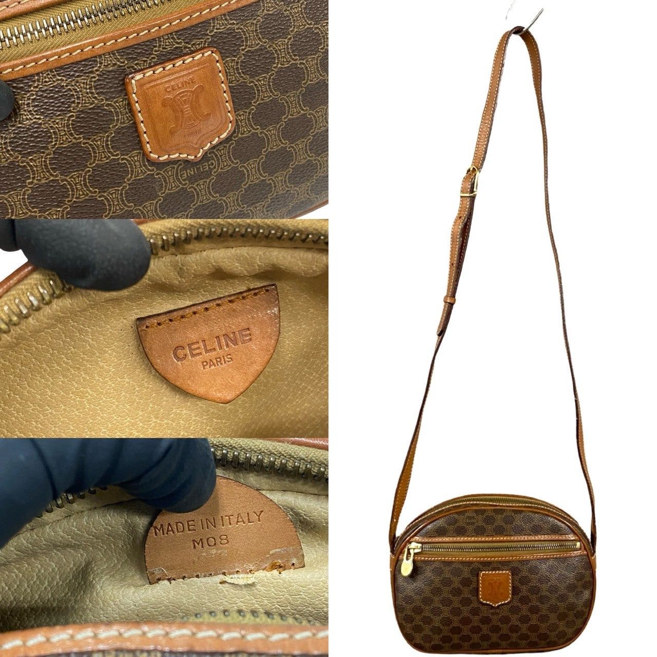 Celine Celine Shoulder Bag Brown Leather Size ONE SIZE - 3 Thumbnail