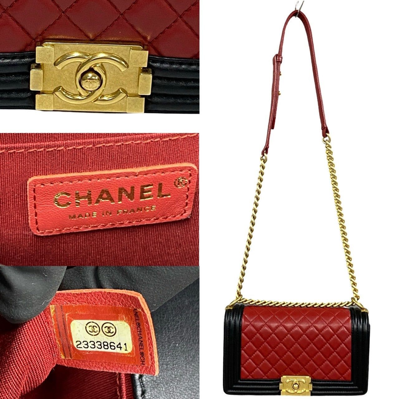 Chanel Chanel Shoulder Bag Red Leather Size ONE SIZE - 3 Thumbnail
