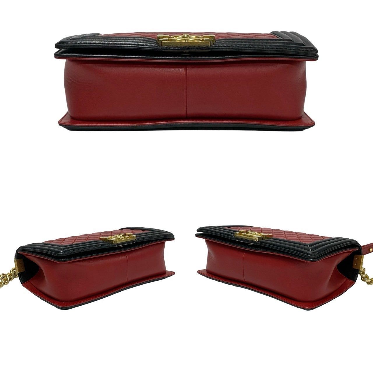 Chanel Chanel Shoulder Bag Red Leather Size ONE SIZE - 6 Thumbnail