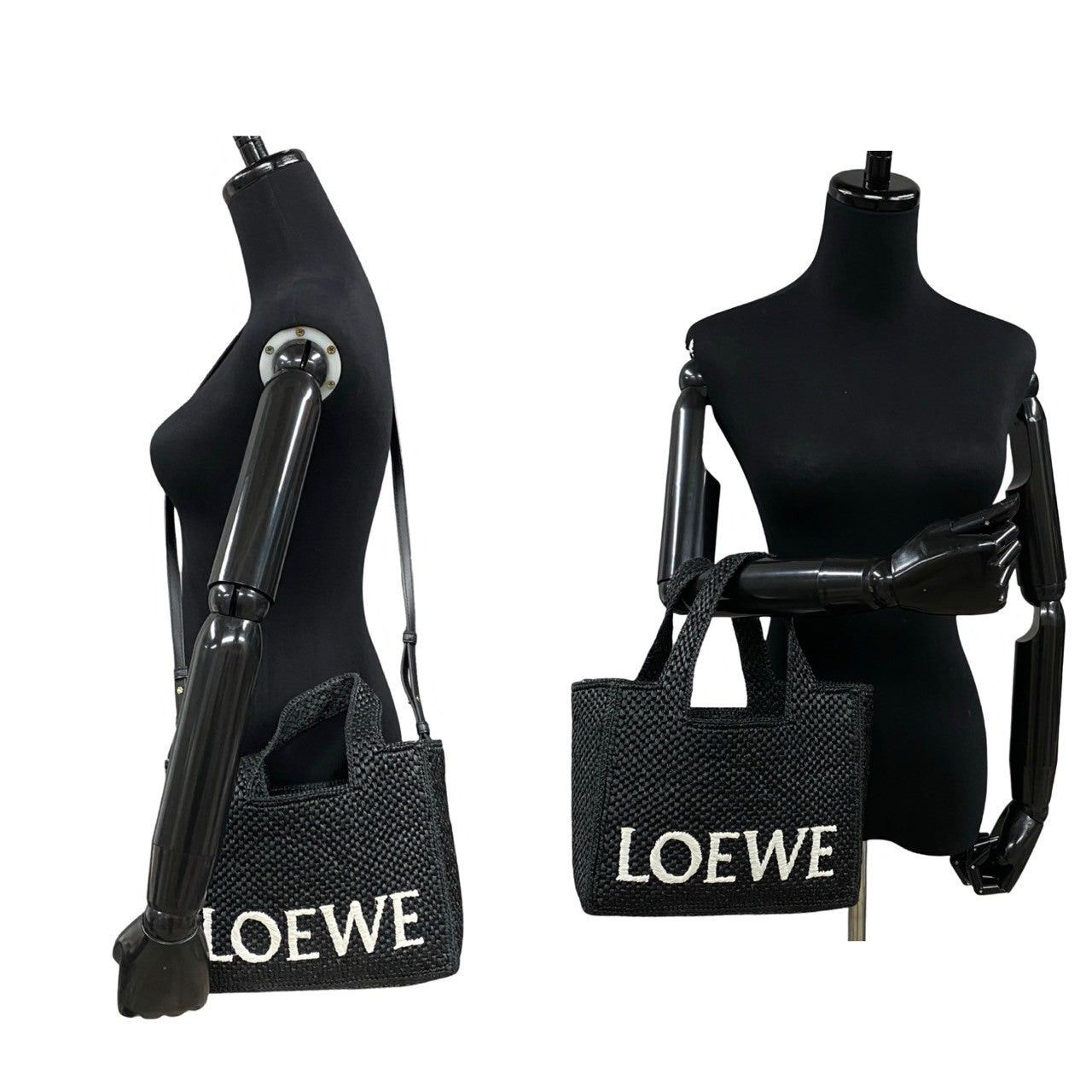 Loewe Loewe Shoulder Bag Black Raffia Size ONE SIZE - 2 Thumbnail