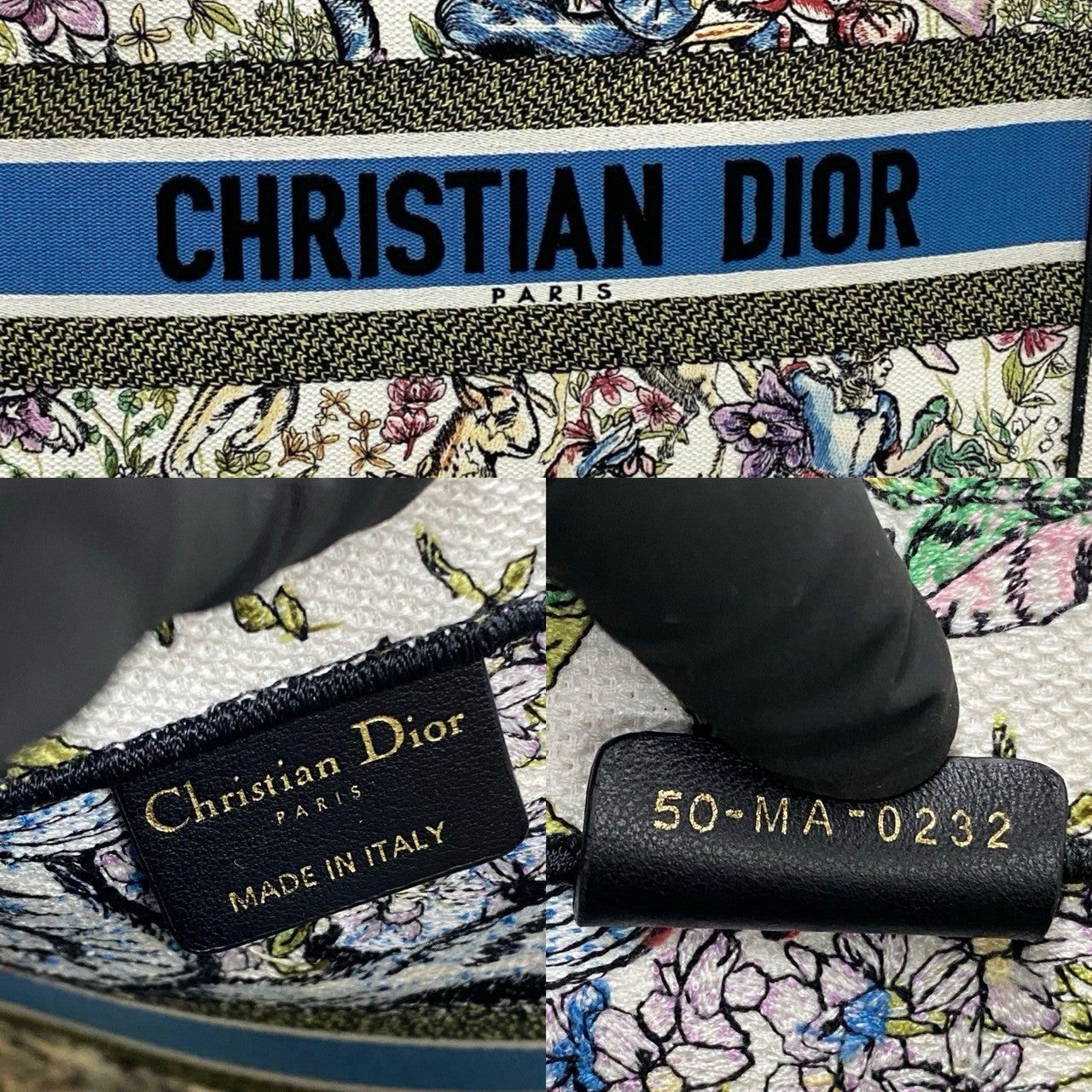 Dior Dior Tote Bag White Cotton Size ONE SIZE - 3 Thumbnail