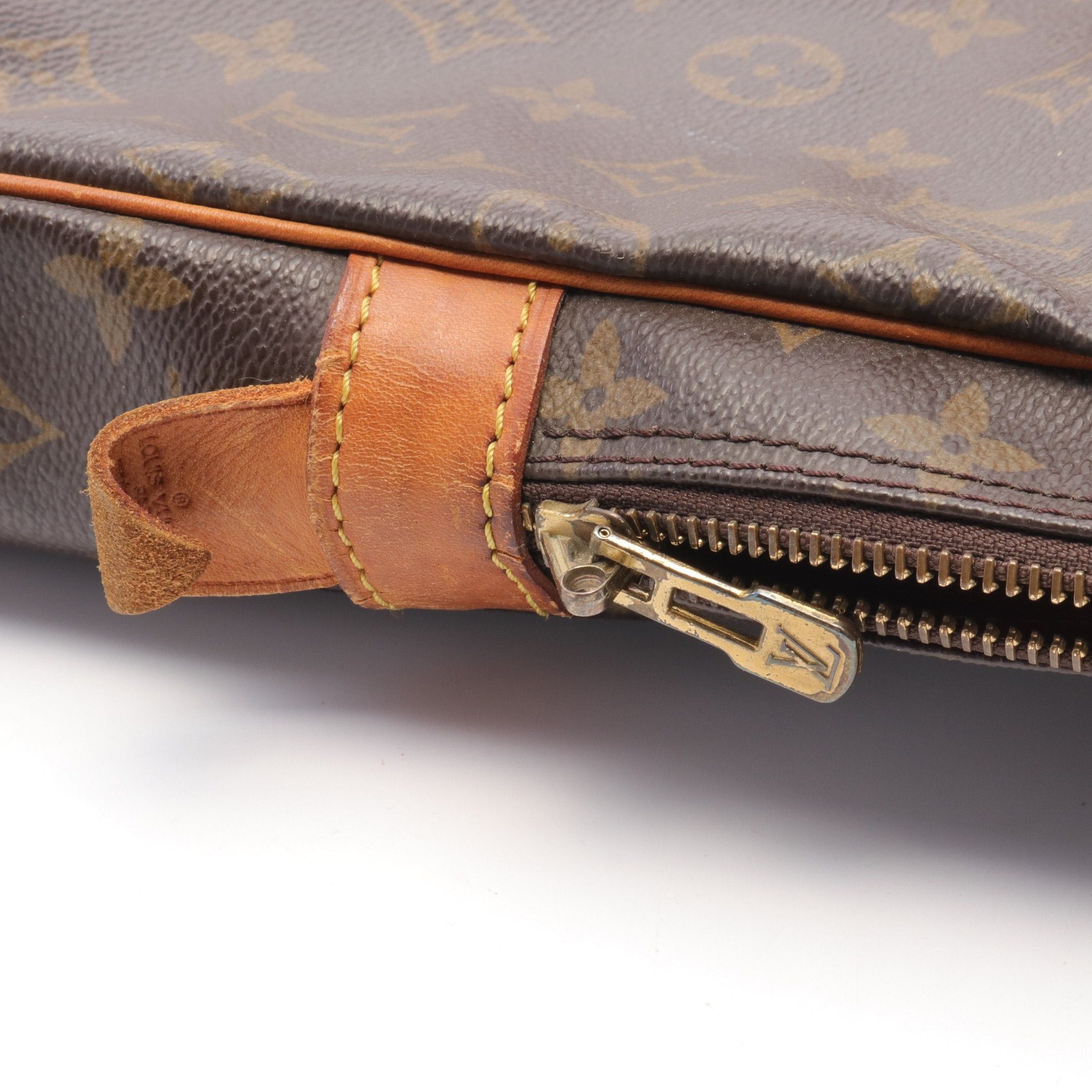 Louis Vuitton Louis Vuitton Porte Document Voyage Monogram Briefcase Business Bag Leather Brown Size ONE SIZE - 6 Thumbnail