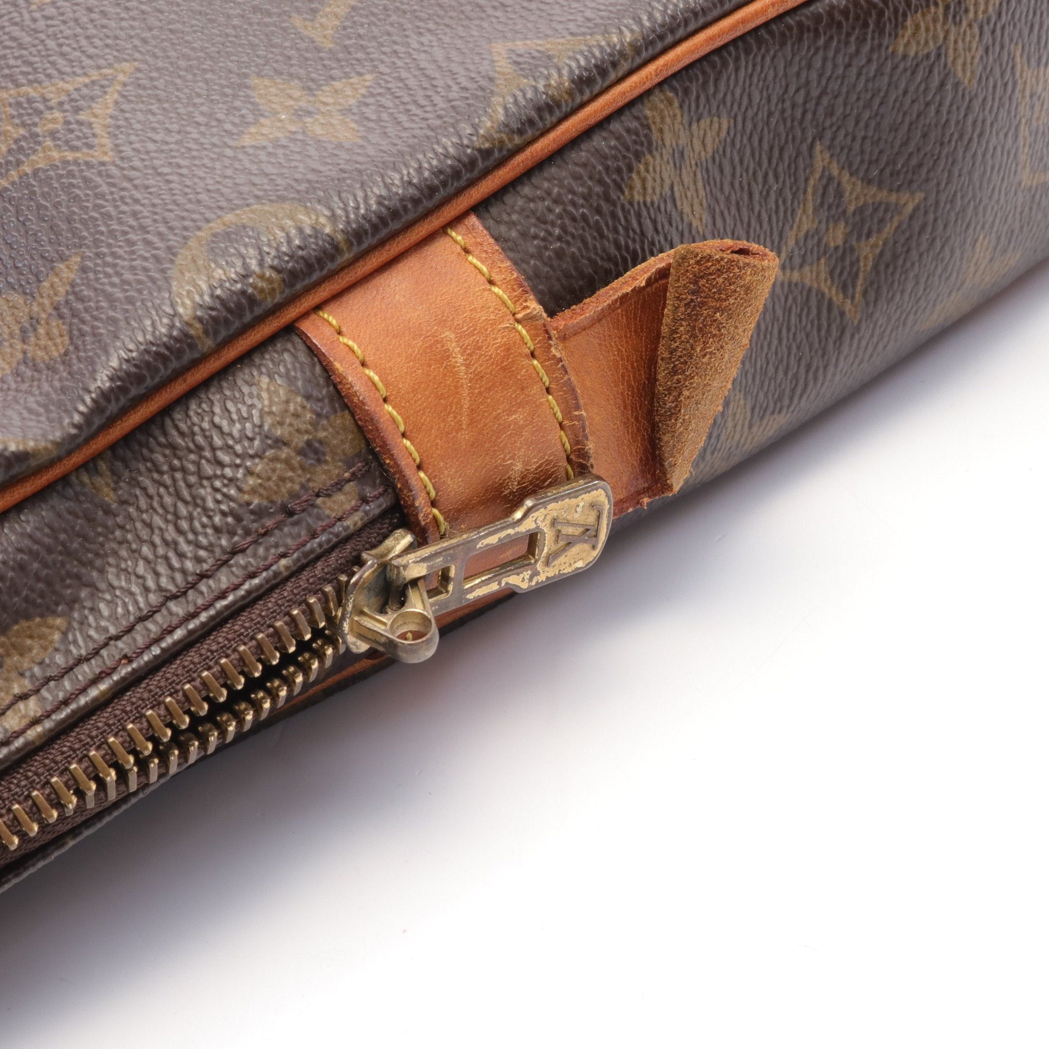 Louis Vuitton Louis Vuitton Porte Document Voyage Monogram Briefcase Business Bag Leather Brown Size ONE SIZE - 8 Thumbnail