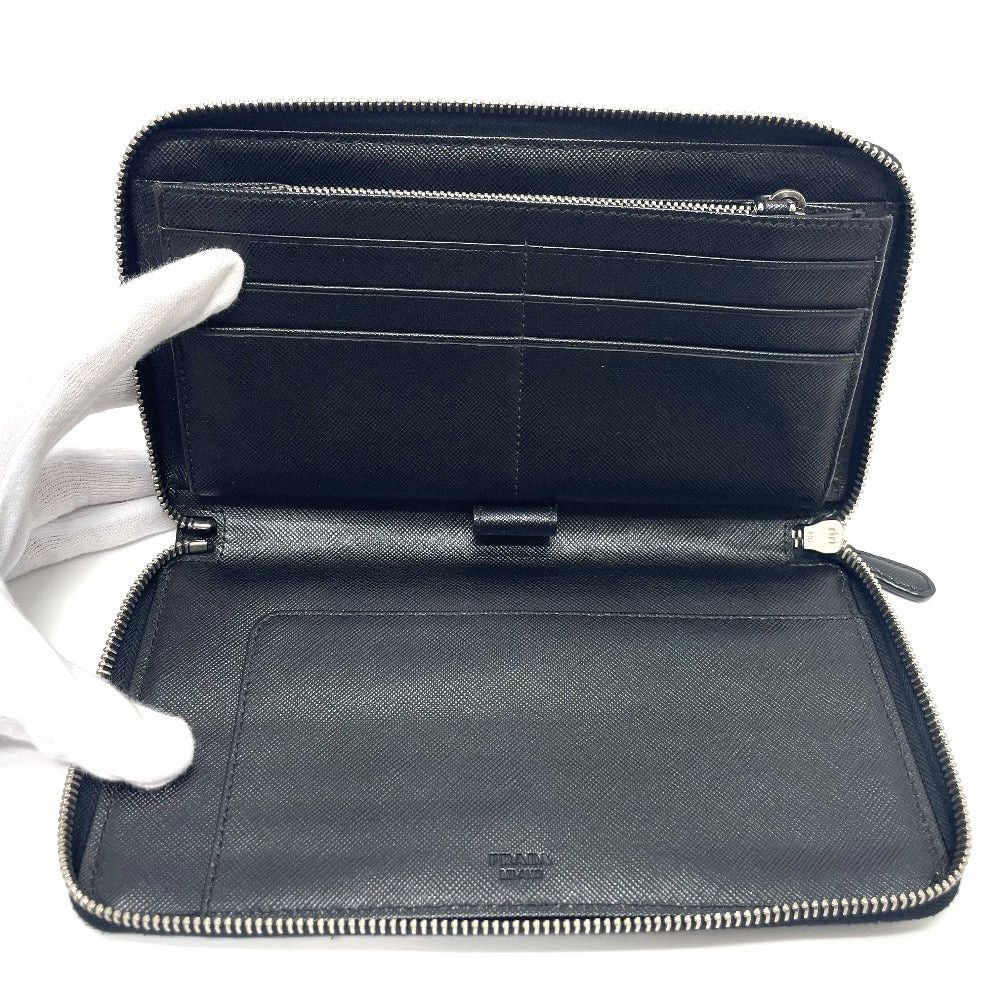 Prada Prada 1M1188 Triangle Logo Organizer Long Wallet Saffiano Leather Men Size ONE SIZE - 6 Thumbnail