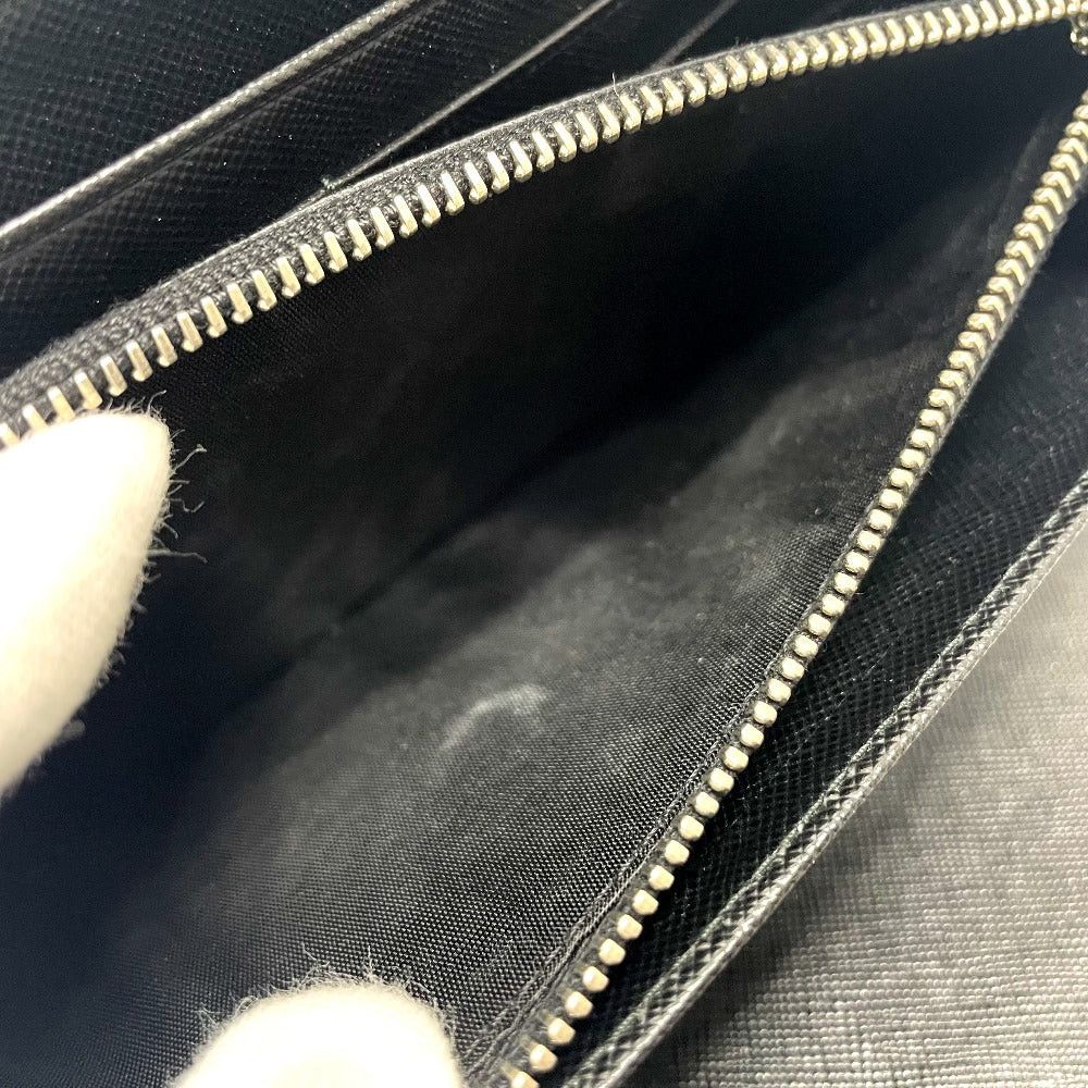 Prada Prada 1M1188 Triangle Logo Organizer Long Wallet Saffiano Leather Men Size ONE SIZE - 9 Thumbnail