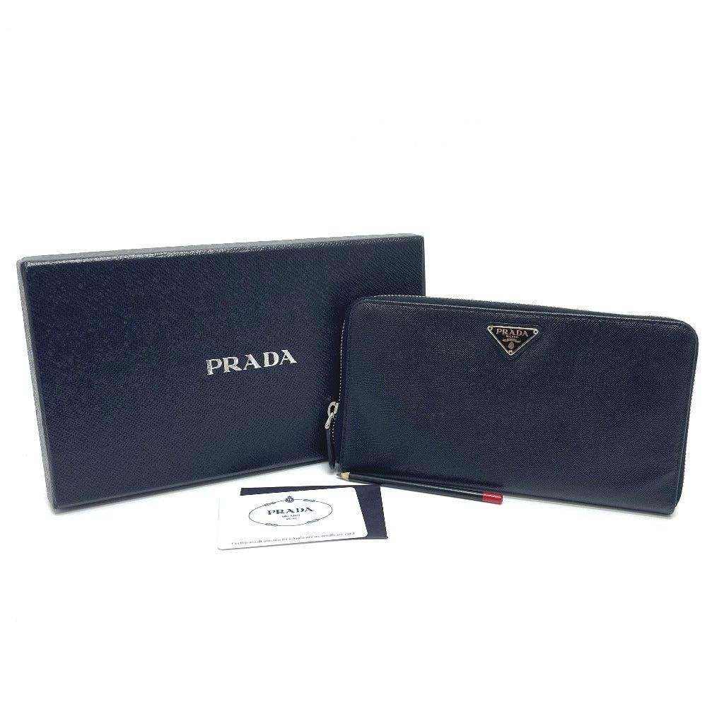 Prada Prada 1M1188 Triangle Logo Organizer Long Wallet Saffiano Leather Men Size ONE SIZE - 12 Thumbnail