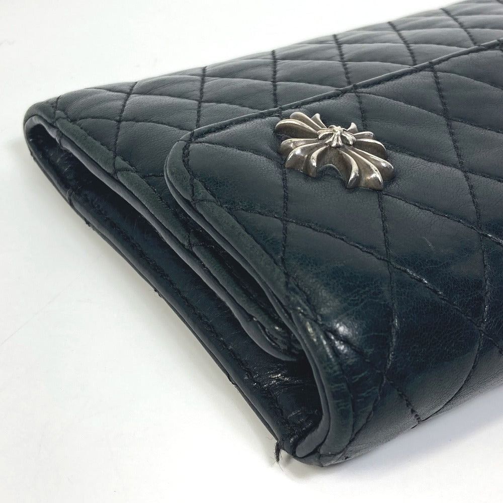 Chrome Hearts Chrome Hearts Wave4 Qlt 3Sn Matelasse 4 Wave Ch Double Cross Threefold Wallet Leather Men Size ONE SIZE - 6 Thumbnail