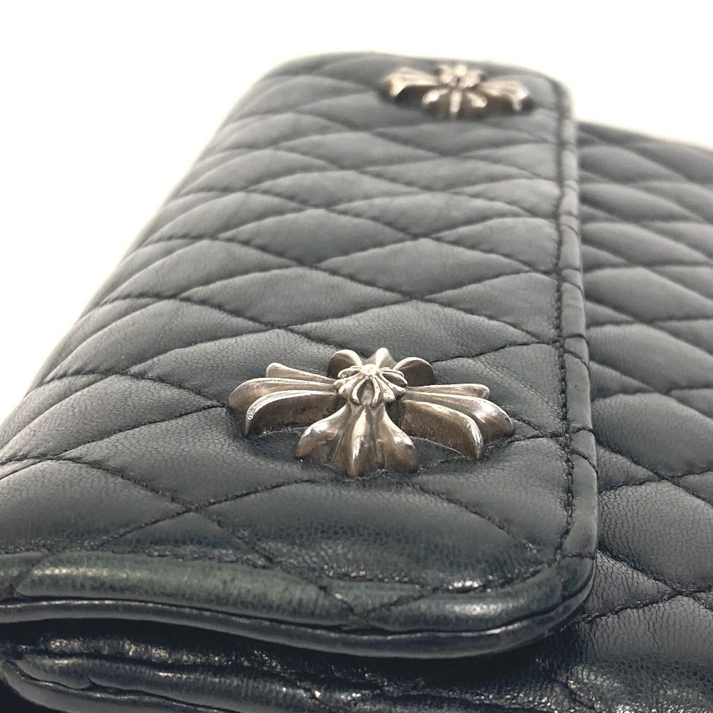 Chrome Hearts Chrome Hearts Wave4 Qlt 3Sn Matelasse 4 Wave Ch Double Cross Threefold Wallet Leather Men Size ONE SIZE - 7 Thumbnail