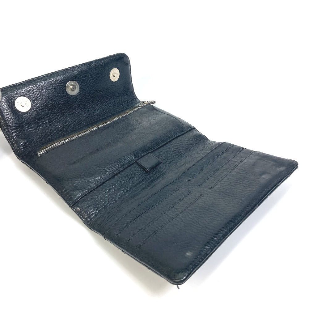 Chrome Hearts Chrome Hearts Wave4 Qlt 3Sn Matelasse 4 Wave Ch Double Cross Threefold Wallet Leather Men Size ONE SIZE - 3 Thumbnail