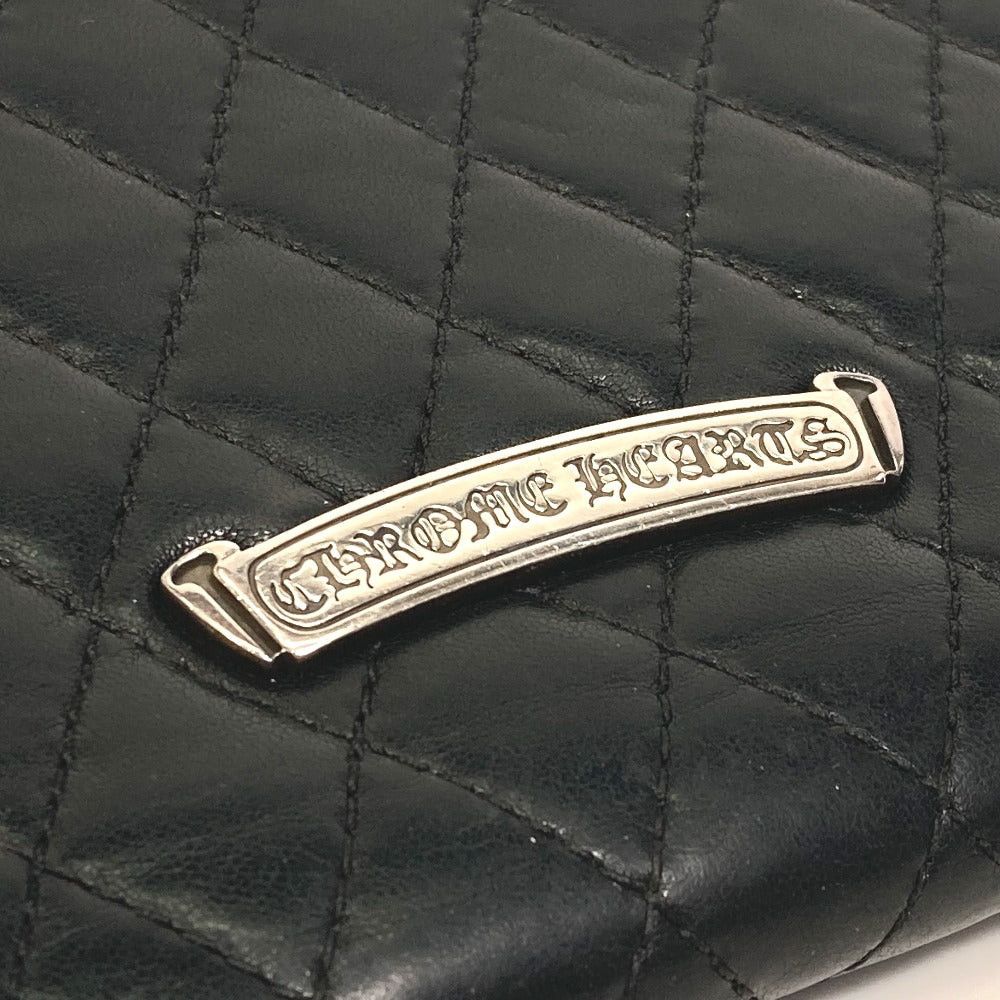 Chrome Hearts Chrome Hearts Wave4 Qlt 3Sn Matelasse 4 Wave Ch Double Cross Threefold Wallet Leather Men Size ONE SIZE - 8 Thumbnail