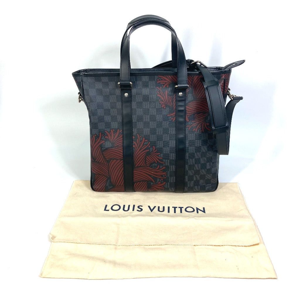 Louis Vuitton Louis Vuitton N41717 Damier Graphit Christopher Nemeth. Tadao Pm Double Shoulder Bag Shawl Tote Graphite Canvas Men Size ONE SIZE - 15 Thumbnail
