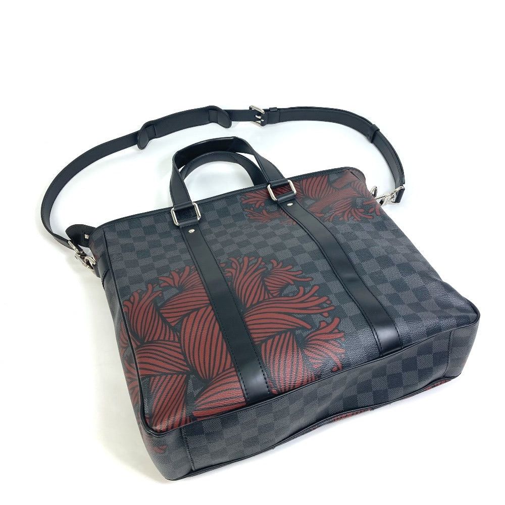 Louis Vuitton Louis Vuitton N41717 Damier Graphit Christopher Nemeth. Tadao Pm Double Shoulder Bag Shawl Tote Graphite Canvas Men Size ONE SIZE - 5 Thumbnail