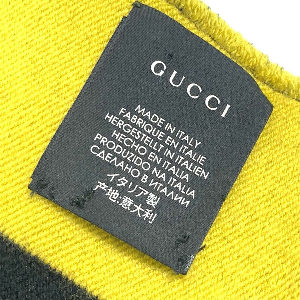 Gucci Gucci Fringe Scarf Bicolor Stripe Wool Men Size ONE SIZE - 4 Thumbnail