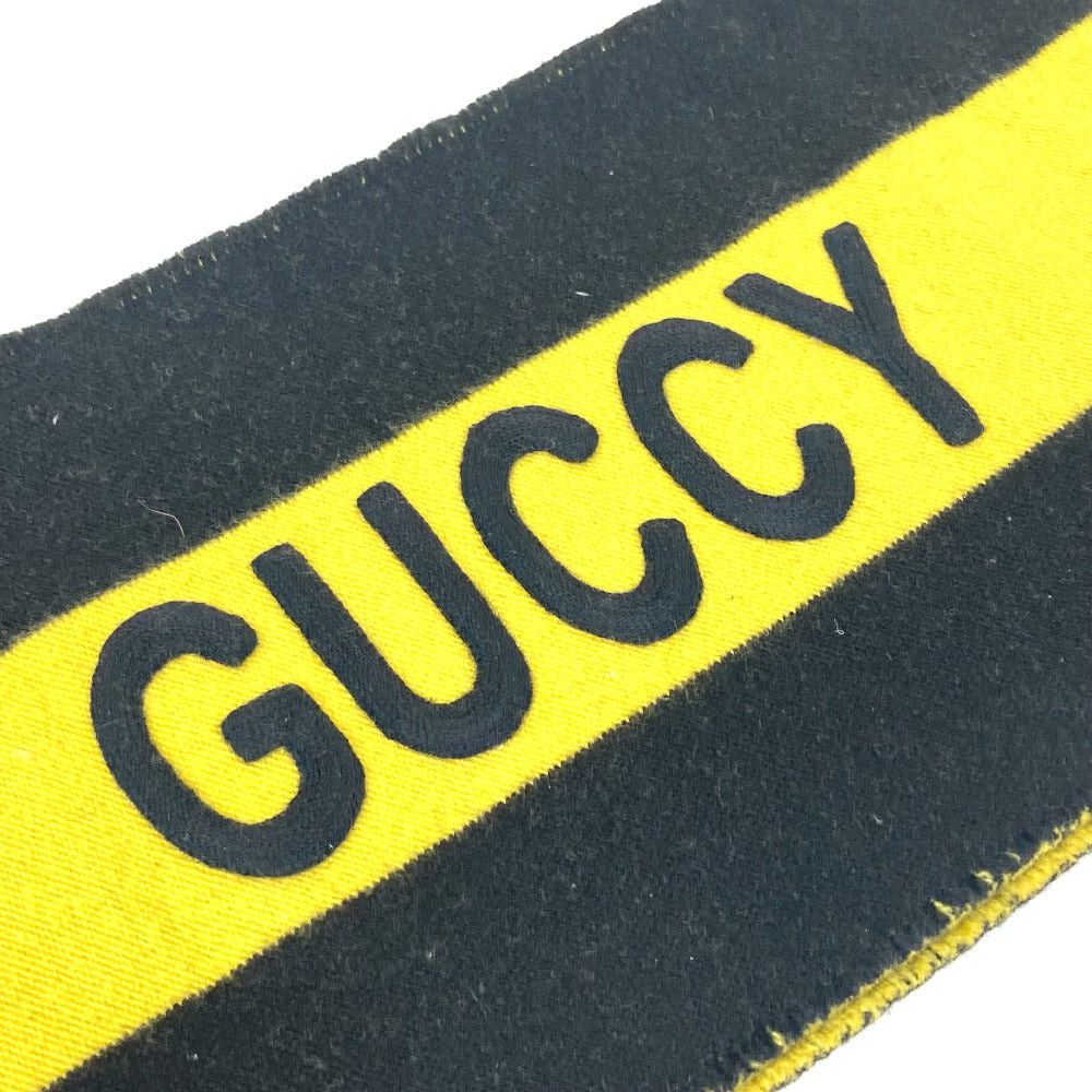 Gucci Gucci Fringe Scarf Bicolor Stripe Wool Men Size ONE SIZE - 8 Thumbnail