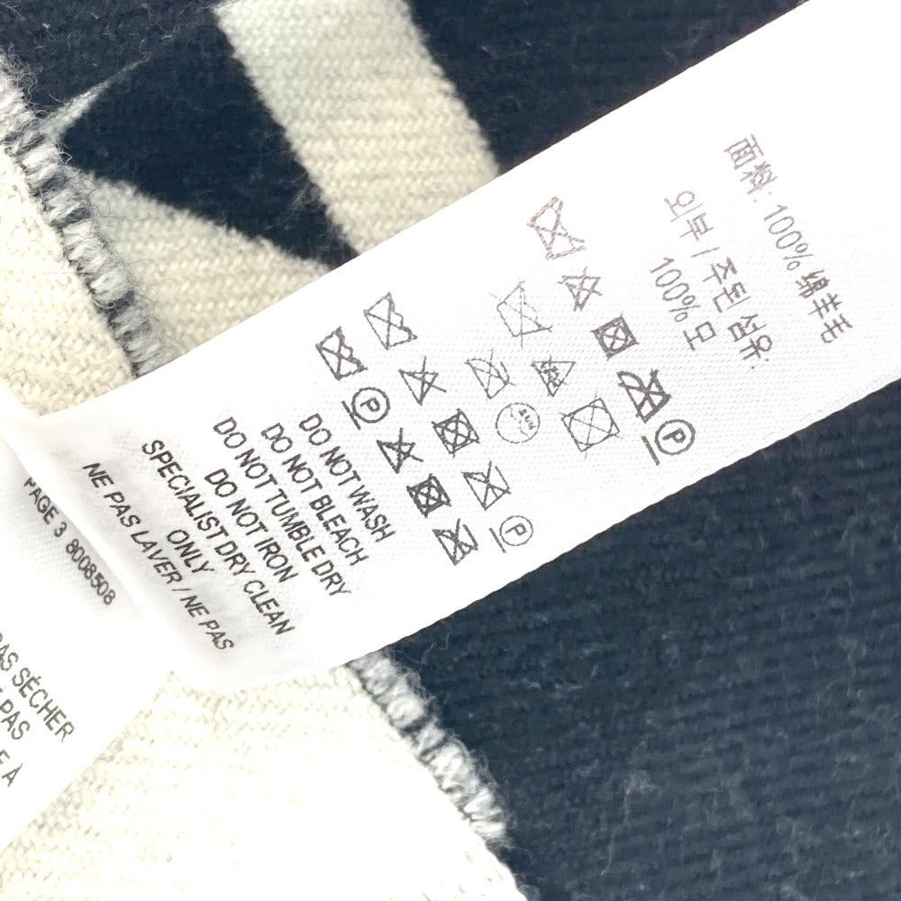 Burberry Burberry 80085081 Fringe Scarf Big Logo Wool Men Size ONE SIZE - 8 Thumbnail