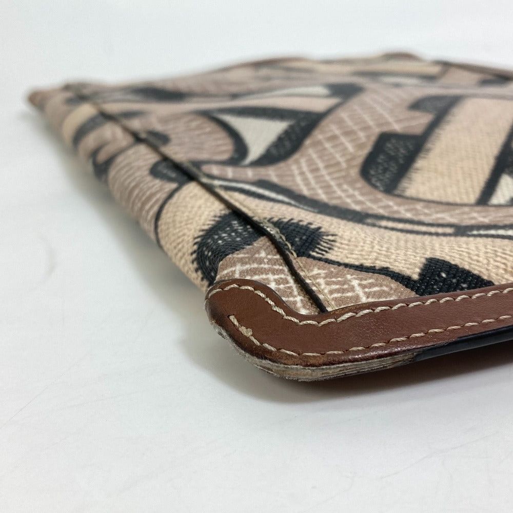 Burberry Burberry Bag Tb Full Pattern Clutch Zipper Zip Pvc/Leather Men Size ONE SIZE - 4 Thumbnail
