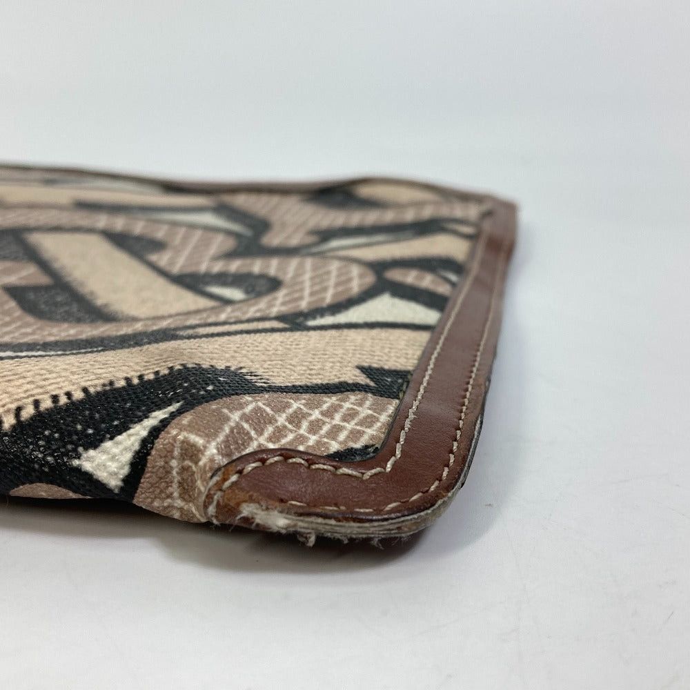 Burberry Burberry Bag Tb Full Pattern Clutch Zipper Zip Pvc/Leather Men Size ONE SIZE - 5 Thumbnail