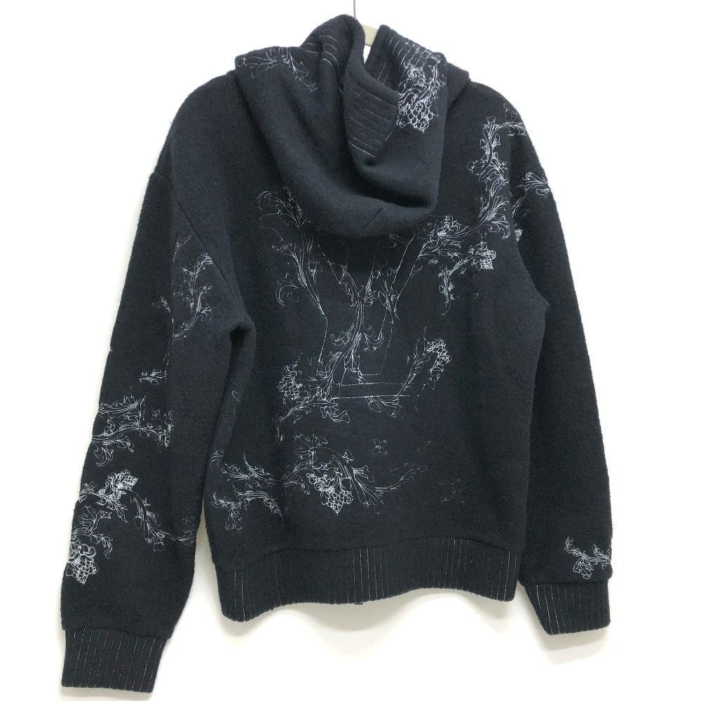 Louis Vuitton Louis Vuitton Flower Embroidery Wool Zip-Up Parka Hood Hooded Sweatshirt Men Size ONE SIZE - 2 Thumbnail