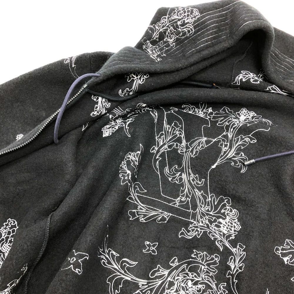 Louis Vuitton Louis Vuitton Flower Embroidery Wool Zip-Up Parka Hood Hooded Sweatshirt Men Size ONE SIZE - 5 Thumbnail