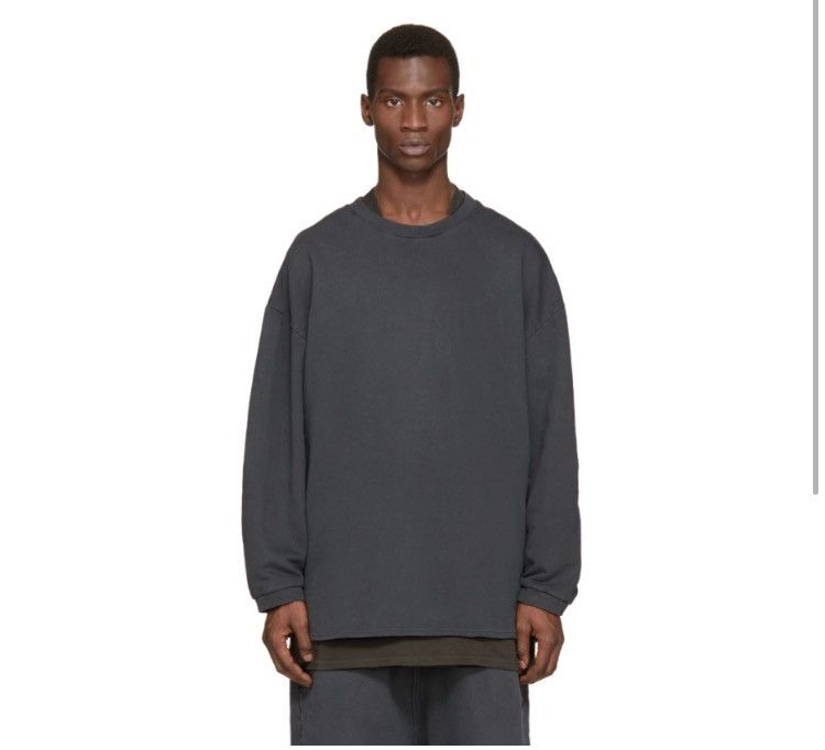 Yeezy Sweatshirt in Caviar (Yeezy Season 1) Size US S / EU 44-46 / 1 - 11 Thumbnail