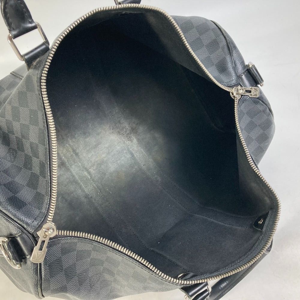 Louis Vuitton Louis Vuitton N41418 Damier Graphit Keepall Bandoliere 45 Briefcase Travel Bag Boston Graphite Canvas Men Size ONE SIZE - 14 Thumbnail