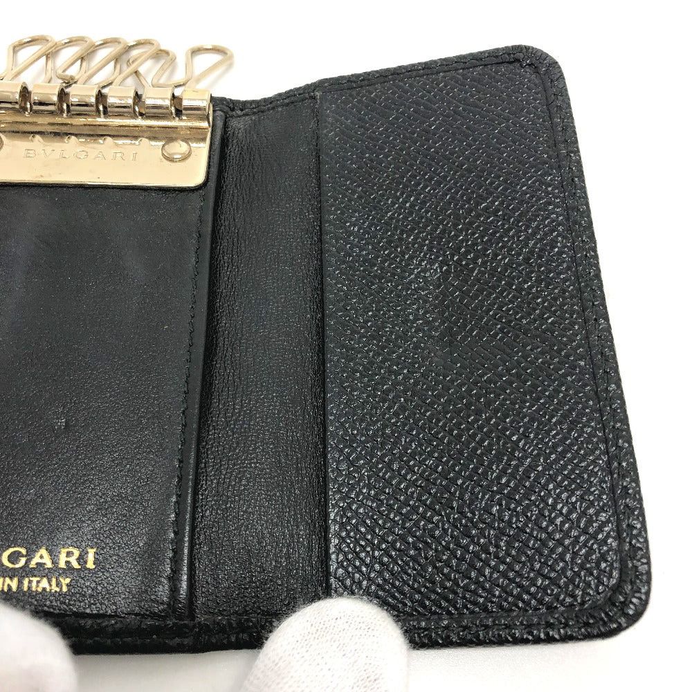 Bvlgari Bvlgari Bulgari Ring Clip Six In A Row Key Case Leather Men Size ONE SIZE - 11 Thumbnail
