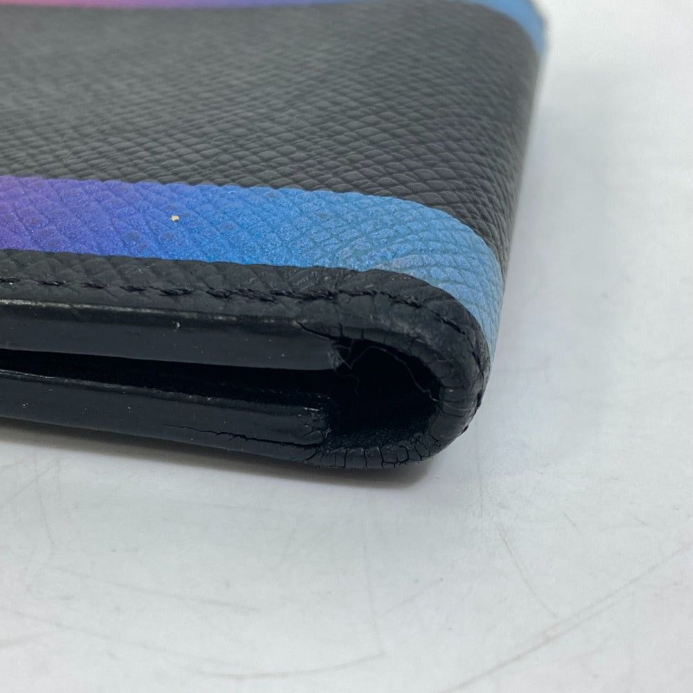 Louis Vuitton Louis Vuitton M30346 Taiga Rainbow Small Leather Belt Worn By Commoners In Ancient Japan Slender Billfold Bi-Fold Wallet Men Size ONE SIZE - 7 Thumbnail