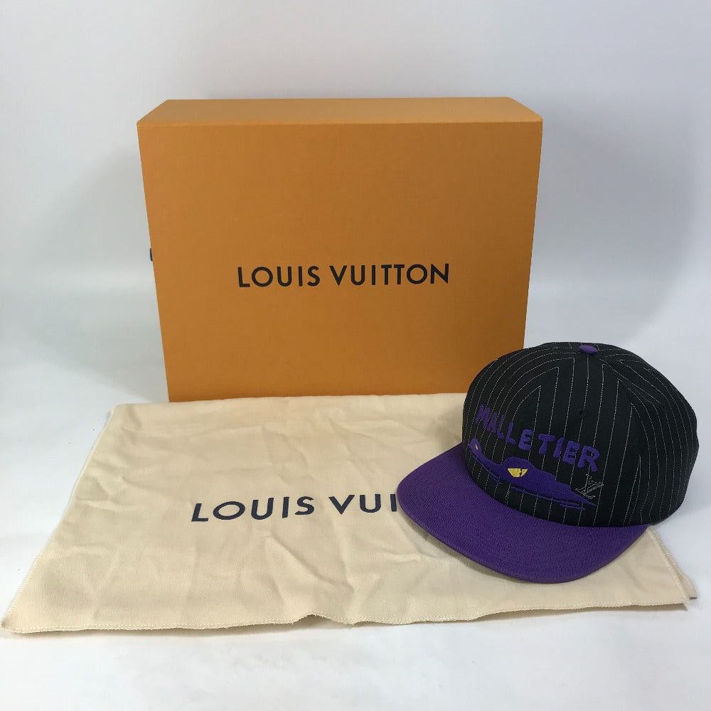 Louis Vuitton Louis Vuitton Mp3408 Casket Croco Quartier Chapeau Cap Baseball Wool Men Size ONE SIZE - 14 Thumbnail
