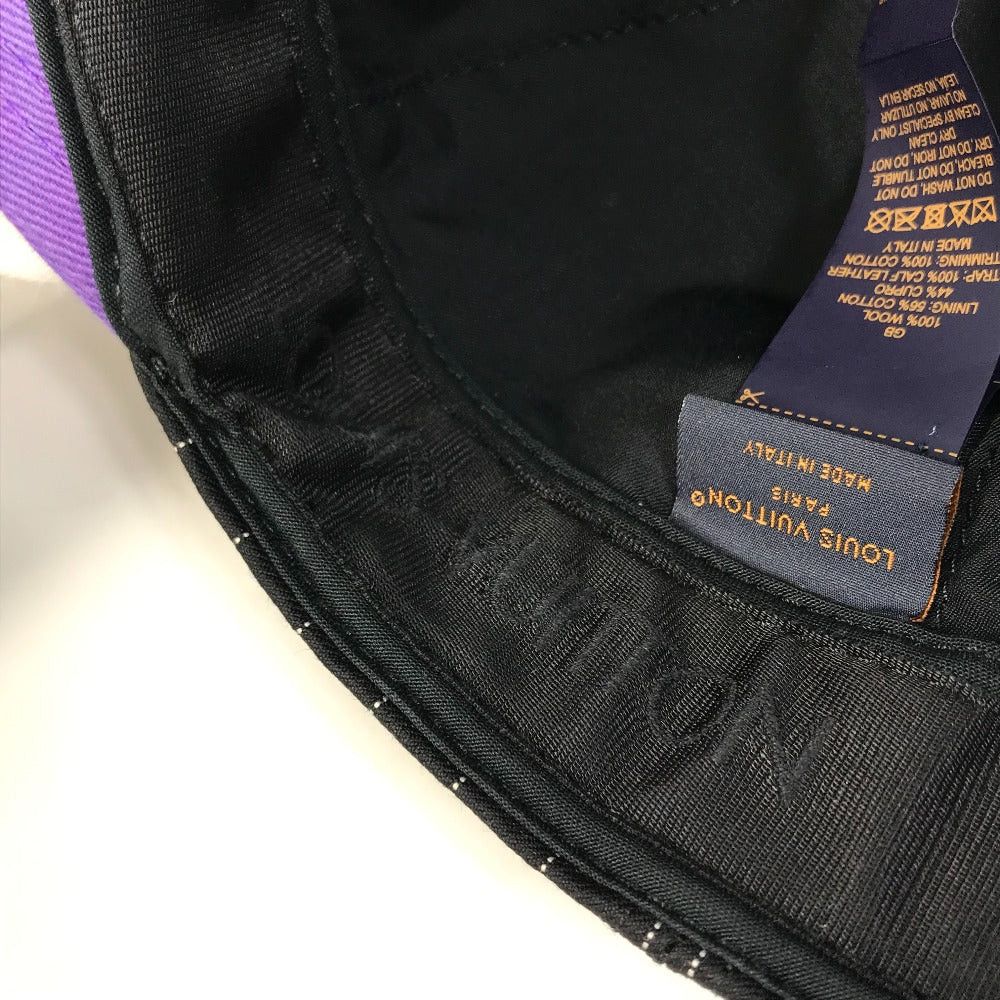 Louis Vuitton Louis Vuitton Mp3408 Casket Croco Quartier Chapeau Cap Baseball Wool Men Size ONE SIZE - 11 Thumbnail