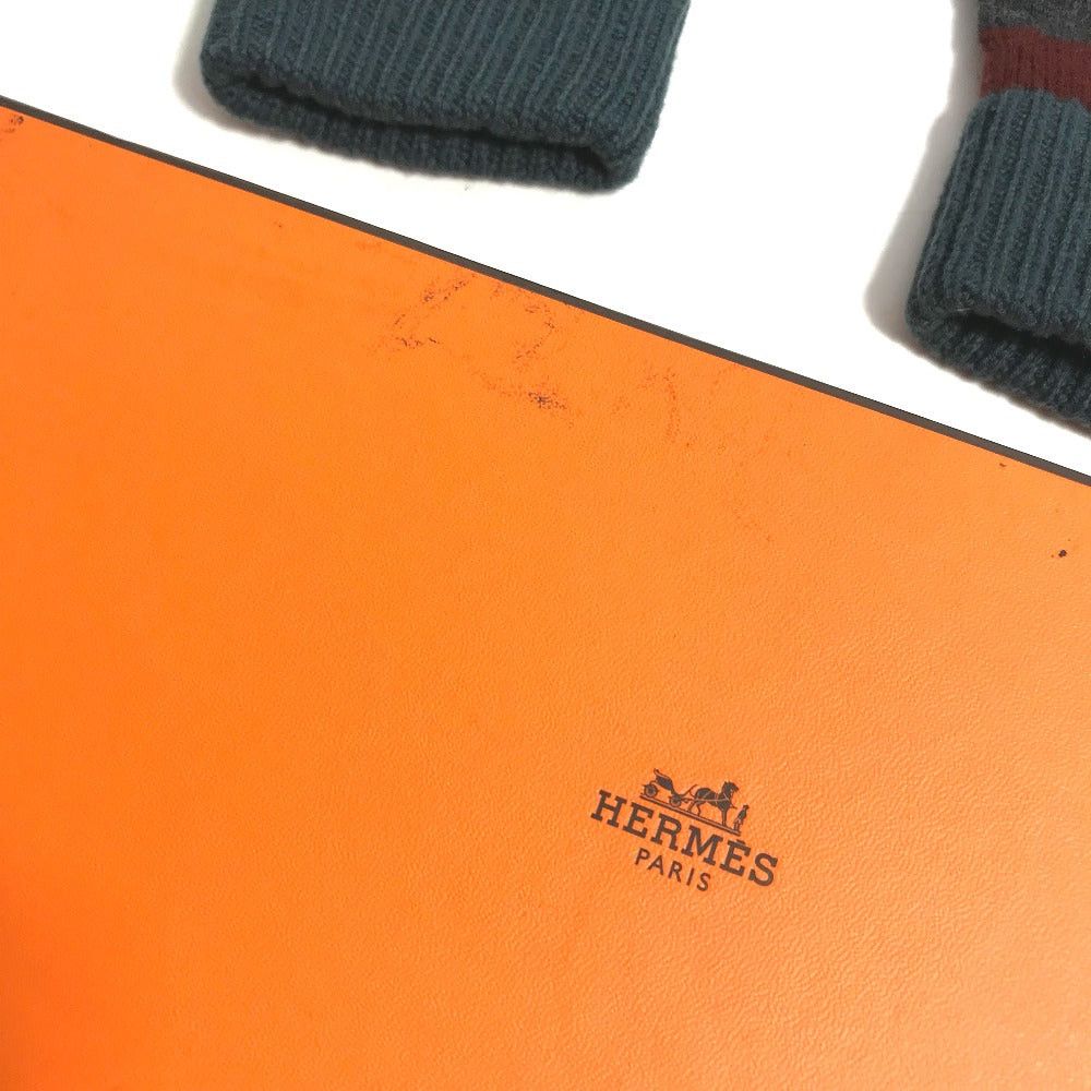 Hermes Hermes Rouge H Pop Tv Glove Wool Men Size ONE SIZE - 3 Thumbnail