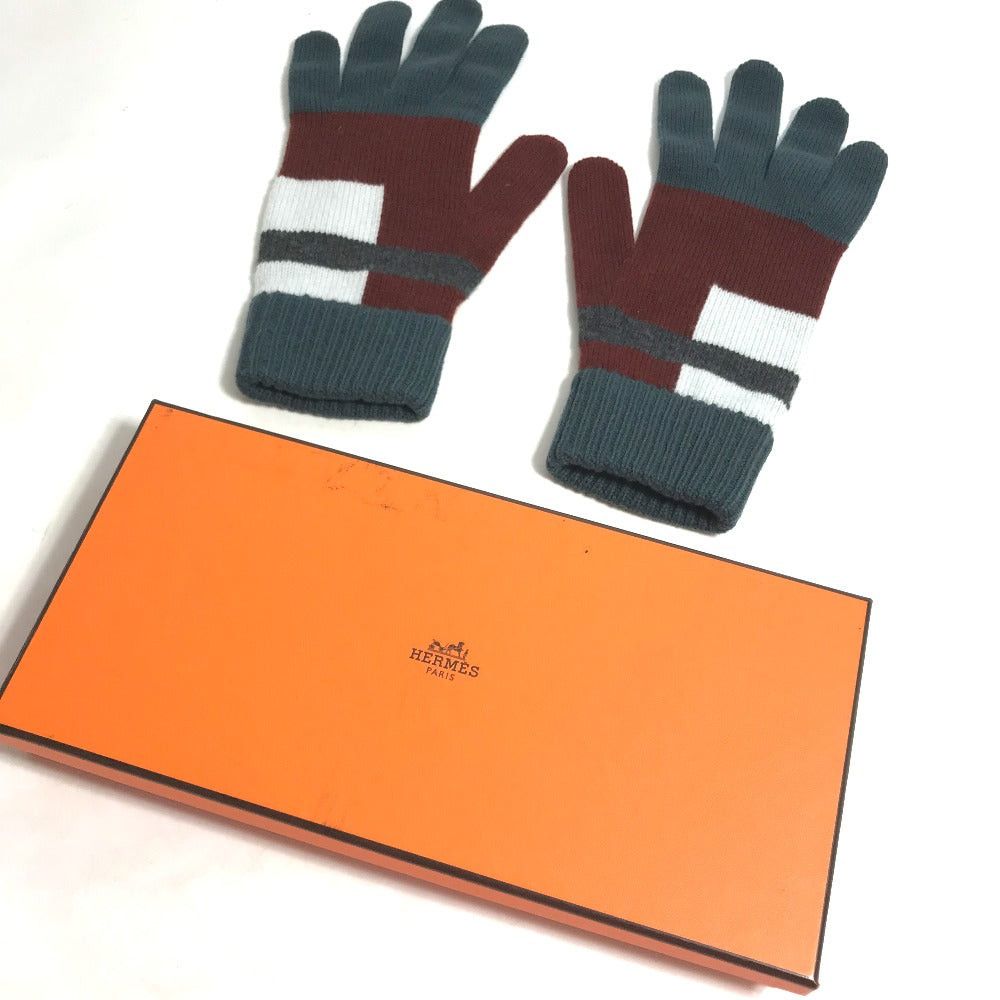 Hermes Hermes Rouge H Pop Tv Glove Wool Men Size ONE SIZE - 2 Thumbnail