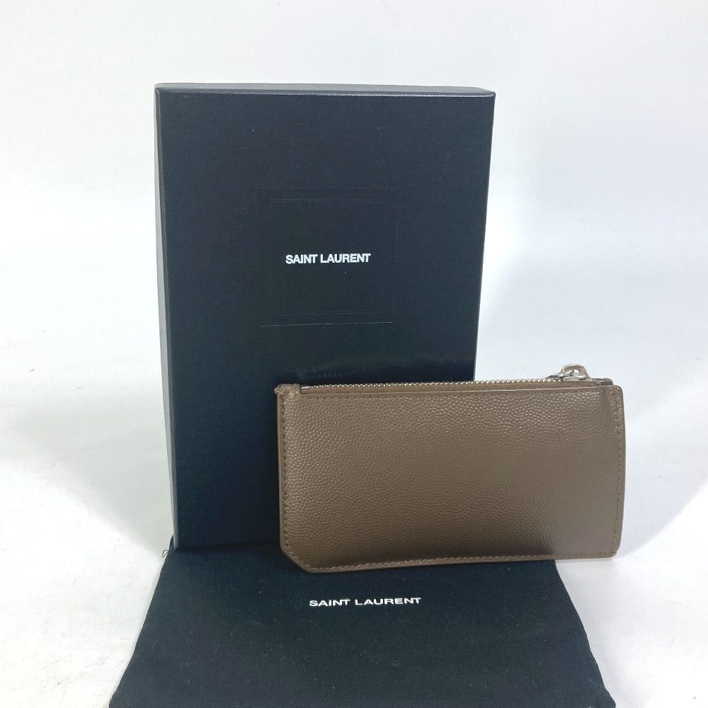 Saint Laurent Paris Saint Laurent Paris 609362 Compact Wallet Fragment Case Change Purse Coin Leather Men Size ONE SIZE - 10 Thumbnail