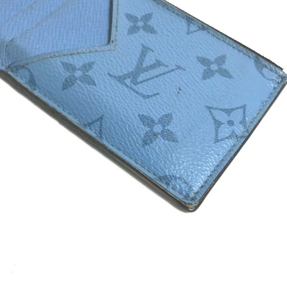 Louis Vuitton Louis Vuitton M30785 Tigers Llama Coin Card Holder Wallet Change Purse Fragment Case Monogram Canvas Men Denim Blue Size ONE SIZE - 3 Thumbnail