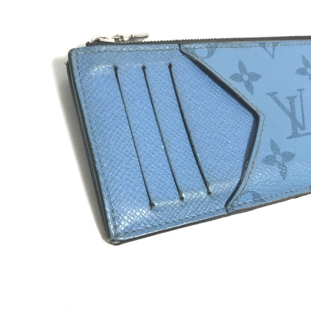 Louis Vuitton Louis Vuitton M30785 Tigers Llama Coin Card Holder Wallet Change Purse Fragment Case Monogram Canvas Men Denim Blue Size ONE SIZE - 4 Thumbnail