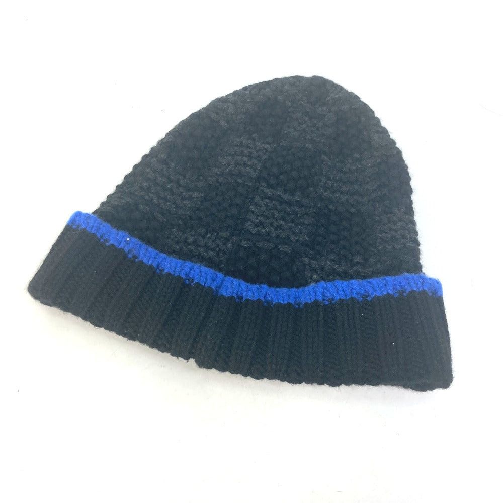 Louis Vuitton Louis Vuitton M71046 Damier Boneh Helsinki Beanie Chapeau Knitted Hat Knit Cap Cashmere Unisex Black Size ONE SIZE - 2 Thumbnail