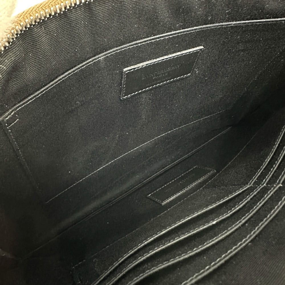 Saint Laurent Paris Saint Laurent Paris 397294 Ysl Logo Pouch Briefcase Clutch Bag Leather Men Size ONE SIZE - 11 Thumbnail