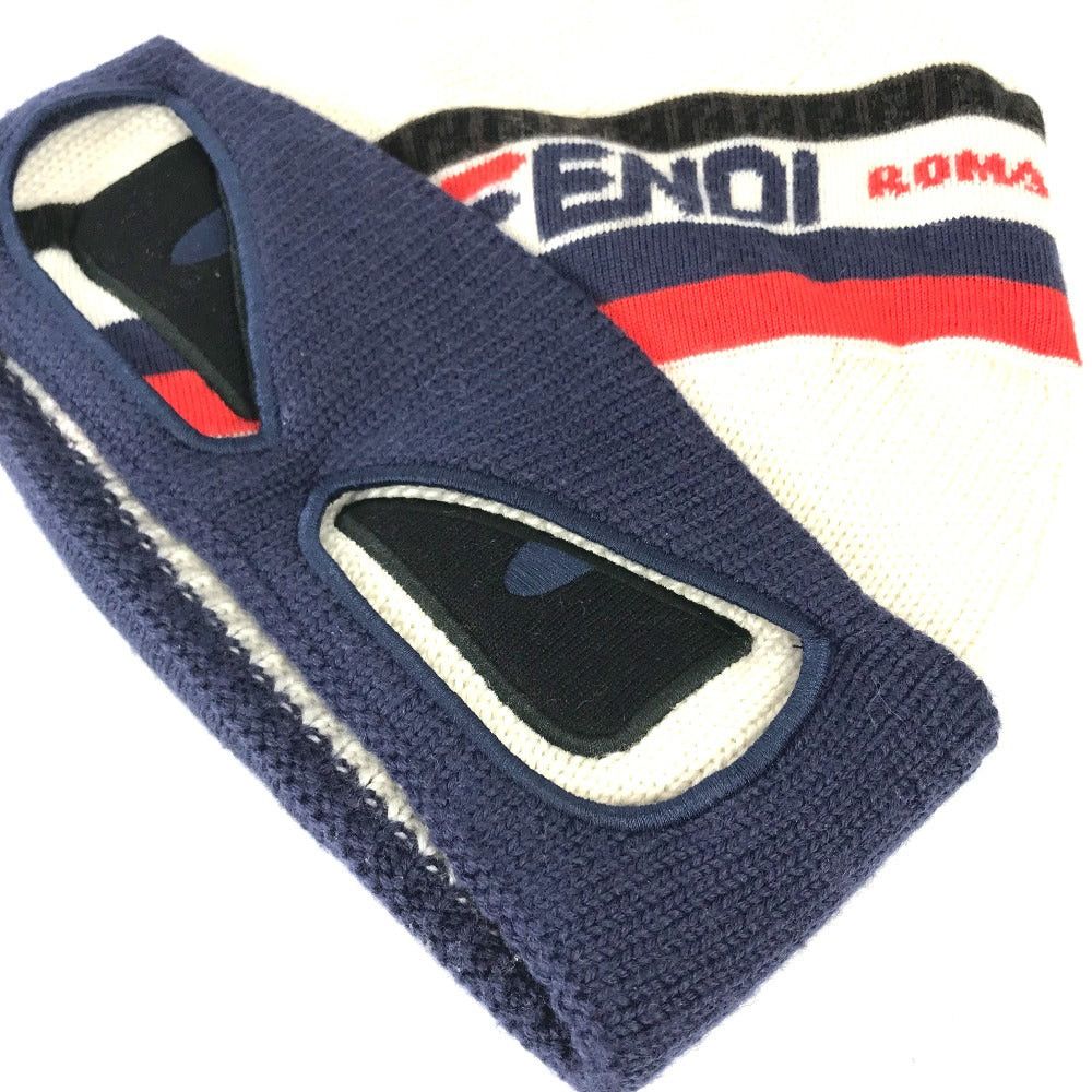 Fendi Fendi Fxq056 Monster Bugs. Beanie Chapeau Knitted Hat Knit Cap Wool Men Size ONE SIZE - 3 Thumbnail